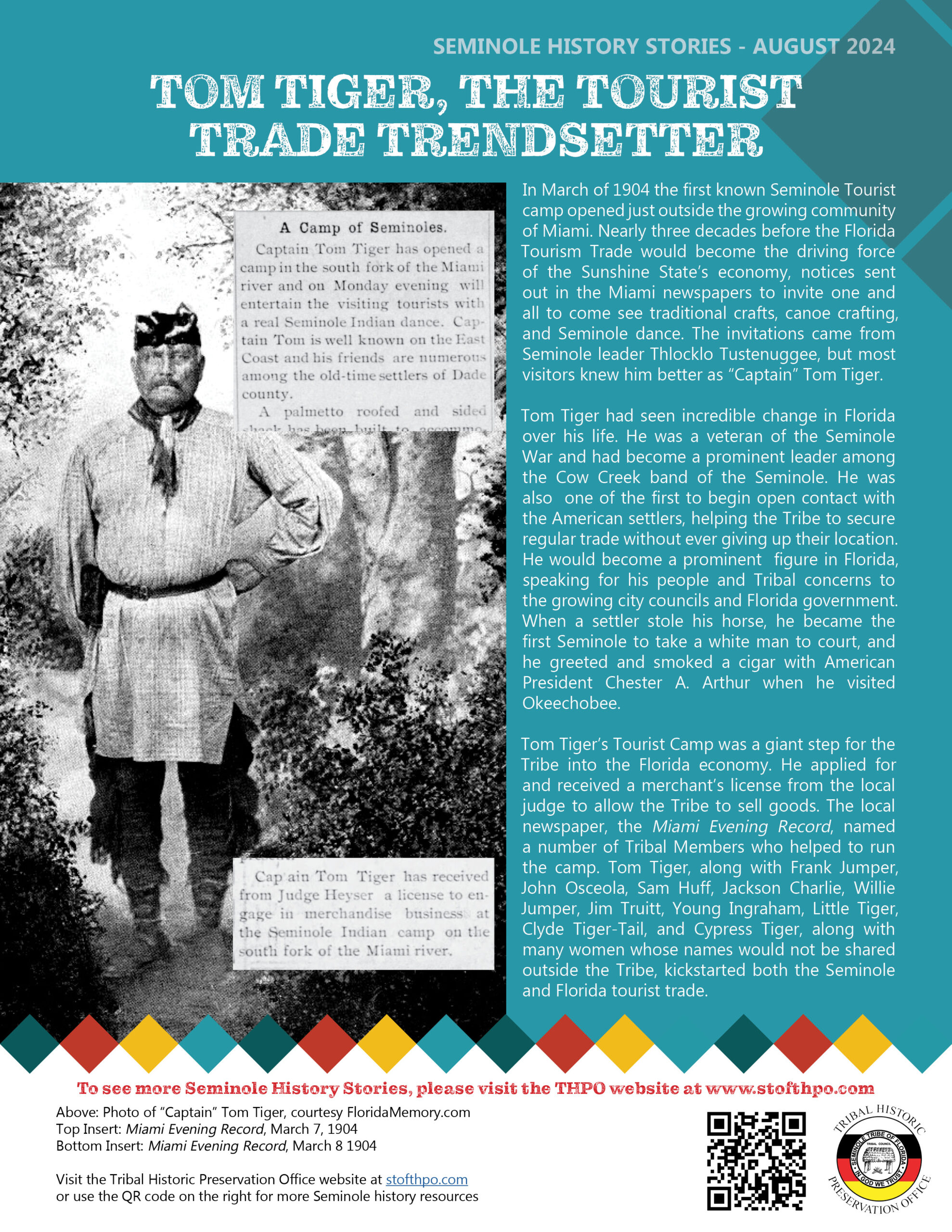 August 2024 Seminole Tribal Historic Preservation Office August 2024 Seminole Tribal Historic Preservation Office