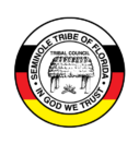 Seminole Tribal Historic Preservation Office Logo — White